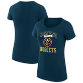 Denver Nuggets G-III 4Her by Carl Banks Women's Super-Slim Fit Lightweight Team Logo T-Shirt sale - Navy for sale