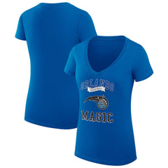 Orlando Magic G-III 4Her by Carl Banks Women's Super-Slim Fit Lightweight Team Logo V-Neck T-Shirt - Blue on sale