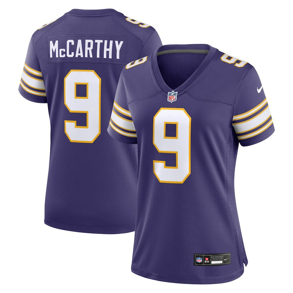 J.J. McCarthy Minnesota Vikings Women's 2nd Alternate Player Game Jersey - Purple cheap