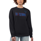 Houston Texans G-III 4Her by Carl Banks Women's H-Town Fleece Pullover Sweatshirt - Black discount