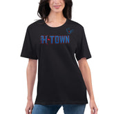 Houston Texans G-III 4Her by Carl Banks Women's Super-Slim Fit Lightweight H-Town T-Shirt - Black on sale