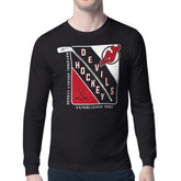 New Jersey Devils Starter Shield Long Sleeve Graphic T-Shirt - Black T-shirts