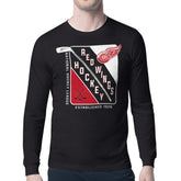 Detroit Red Wings Starter Shield Long Sleeve Graphic T-Shirt - Black T-shirts