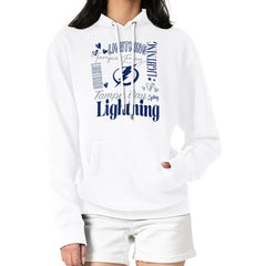 Tampa Bay Lightning G-III 4Her by Carl Banks Women's Collage Team Graphic Tri-Blend Fleece Pullover Hoodie - White Hoodies