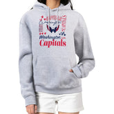 Washington Capitals G-III 4Her by Carl Banks Women's Collage Team Graphic Fleece Pullover Hoodie - Heather Gray Hoodies