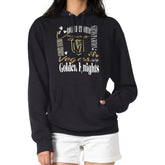 Vegas Golden Knights G-III 4Her by Carl Banks Women's Collage Team Graphic Tri-Blend Fleece Pullover Hoodie - Black Hoodies