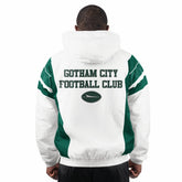 New York Jets Starter Gotham City Half-Zip Hoodie Jacket - White online