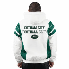 New York Jets Starter Gotham City Half-Zip Hoodie Jacket - White online