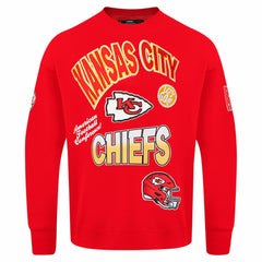 Kansas City Chiefs Pro Standard Turn It Up Drop Shoulder Pullover Sweatshirt - Red online