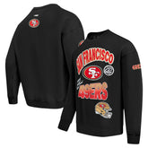 San Francisco 49ers Pro Standard Turn It Up Drop Shoulder Pullover Sweatshirt - Black for sale