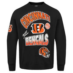 Cincinnati Bengals Pro Standard Turn It Up Drop Shoulder Pullover Sweatshirt - Black cheap