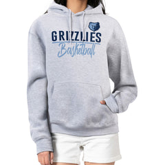 Memphis Grizzlies G-III 4Her by Carl Banks Women's Graphics Fleece Pullover Hoodie - Heather Gray on sale