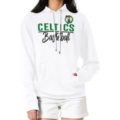 Boston Celtics G-III 4Her by Carl Banks Women's Graphics Fleece Pullover Hoodie - White online