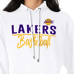 Los Angeles Lakers G-III 4Her by Carl Banks Women's Graphics Fleece Pullover Hoodie - White online