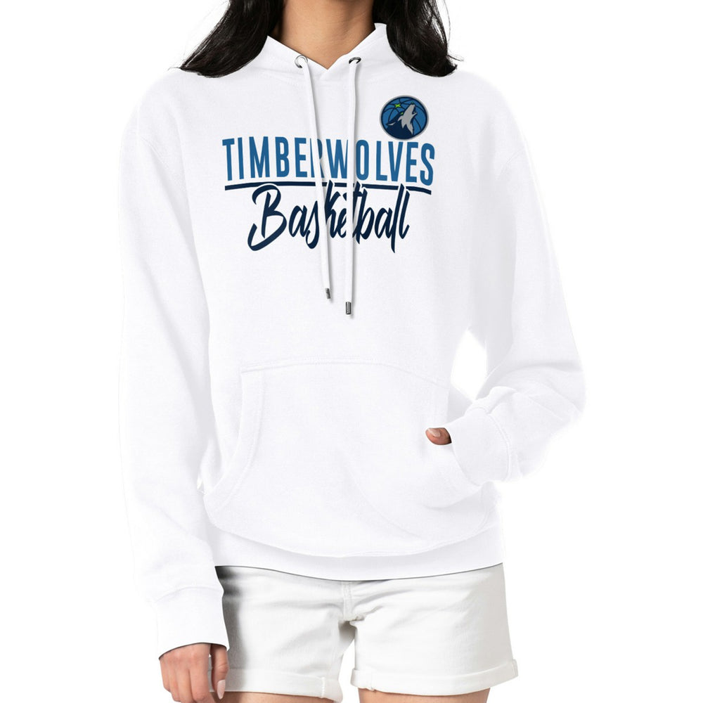 Minnesota Timberwolves G-III 4Her by Carl Banks Women's Graphics Fleece Pullover Hoodie - White discount