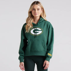 Green Bay Packers Women's Legacy Fleece Pullover Hoodie - Green for sale
