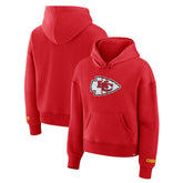 Kansas City Chiefs Women's Legacy Fleece Pullover Hoodie - Red for sale