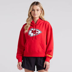 Kansas City Chiefs Women's Legacy Fleece Pullover Hoodie - Red for sale