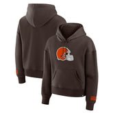 Cleveland Browns Women's Legacy Fleece Pullover Hoodie - Brown sale
