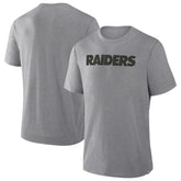 Las Vegas Raiders Pass Rush Tri-Blend T-Shirt - Heather Gray outlet