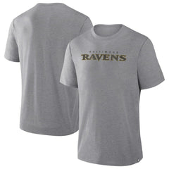 Baltimore Ravens Pass Rush Tri-Blend T-Shirt - Heather Gray for sale