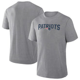 New England Patriots Pass Rush Tri-Blend T-Shirt - Heather Gray cheap