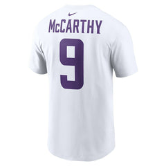 J.J. McCarthy Minnesota Vikings Player Name & Number T-Shirt - White outlet