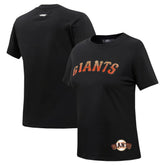 San Francisco Giants Pro Standard Women's Rhinestone Slim Fit T-Shirt Black