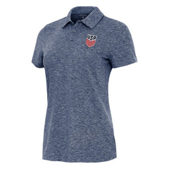 USMNT Antigua Women's Matter Polo - Heather Navy sale