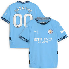 Manchester City Youth 2024/25 Home Replica Custom Jersey - Light Blue on sale