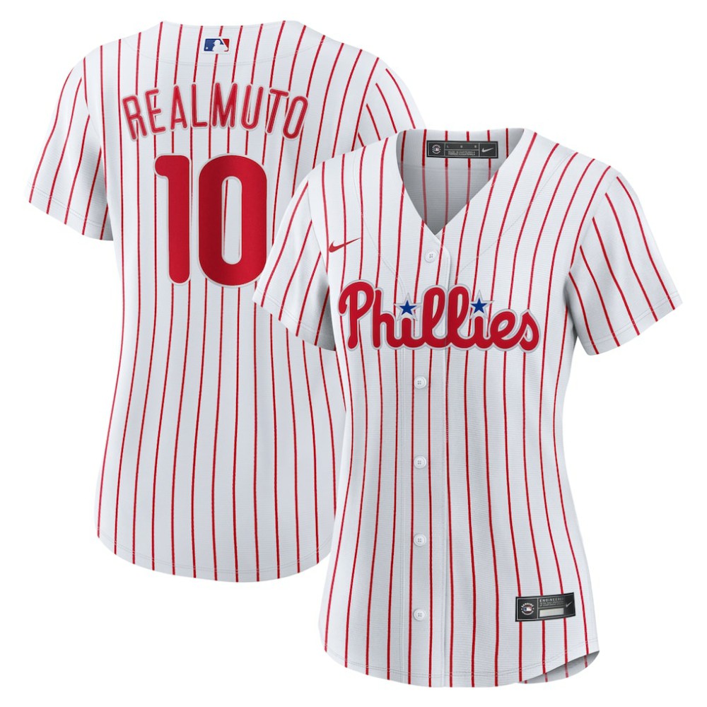 J.T. Realmuto Philadelphia Phillies Women's Home Replica Jersey White