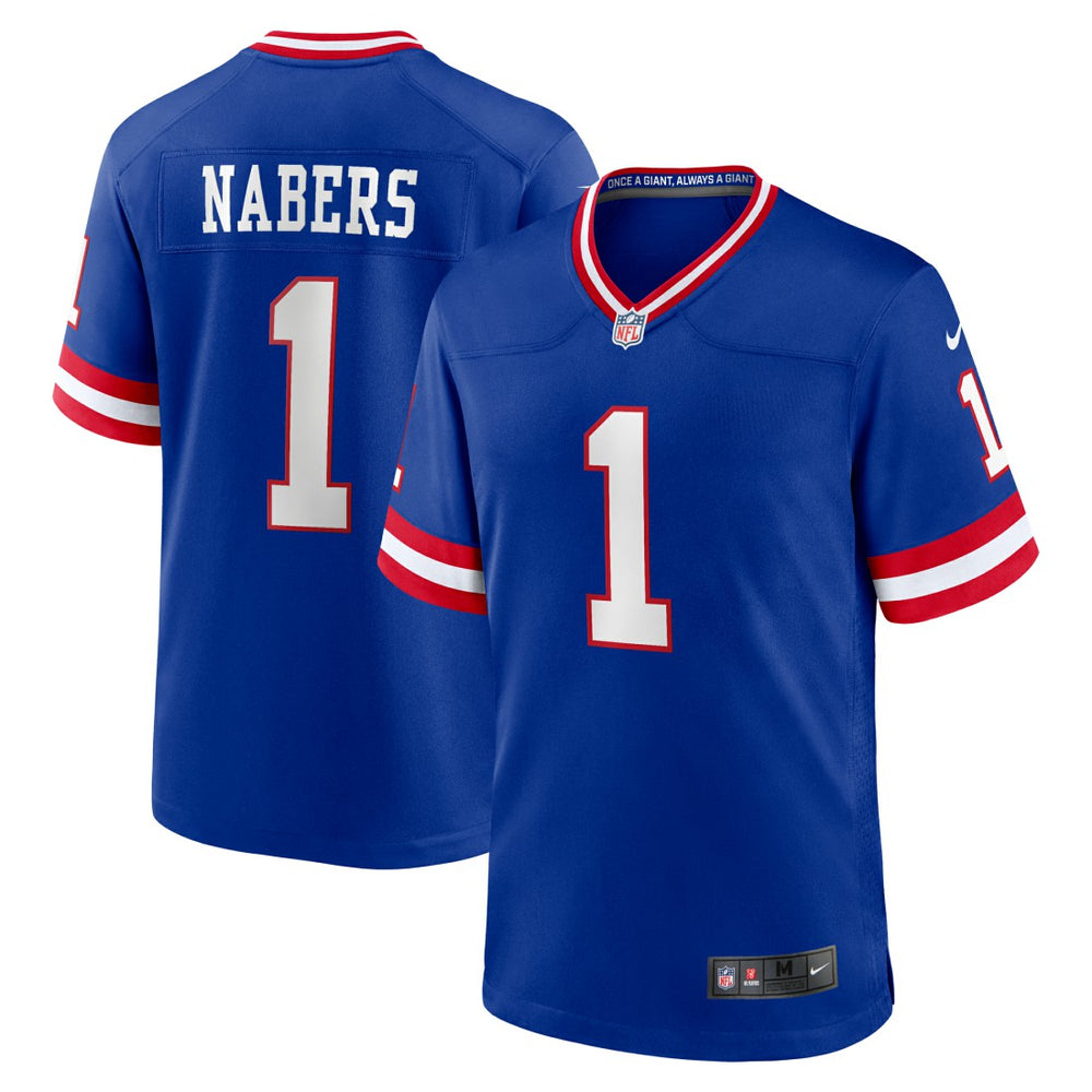 Malik Nabers New York Giants Game Player Jersey - Royal for sale