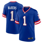 Malik Nabers New York Giants Game Player Jersey - Royal for sale