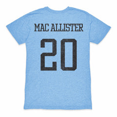 Alexis Mac Allister Argentina National Team 1863FC Player Retro Tri-Blend T-Shirt - Light Blue discount