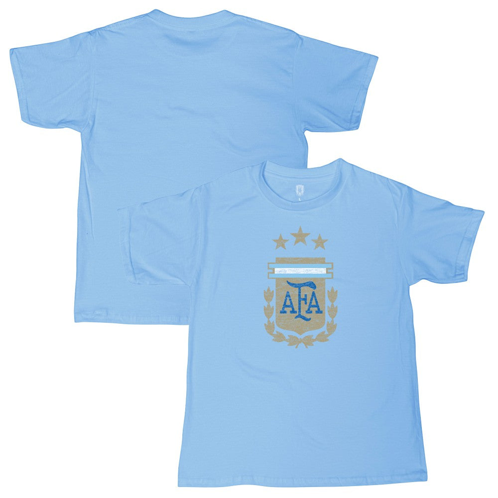Argentina National Team 1863FC Youth Badge T-Shirt - Light Blue cheap