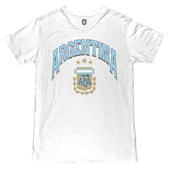 Argentina National Team 1863FC Retro Wordmark T-Shirt for sale - White
