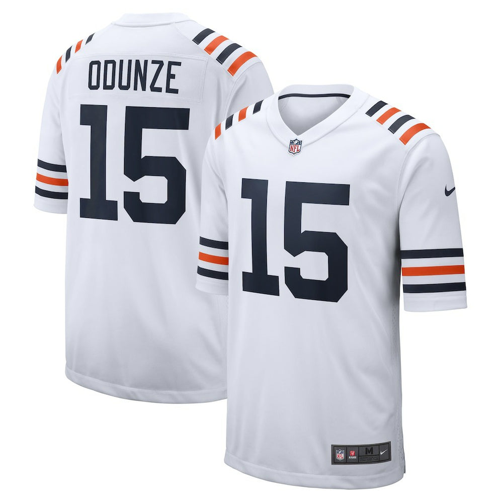 Rome Odunze Chicago Bears Alternate Game Jersey - White for sale