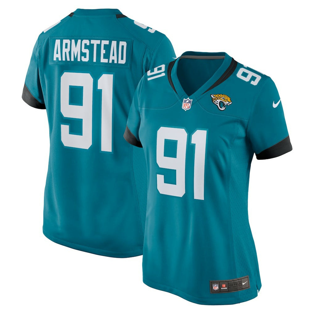 Arik Armstead Jacksonville Jaguars Women's Team Game Jersey - Teal sale