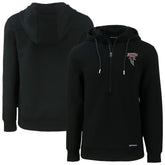 Atlanta Falcons Cutter & Buck Roam Eco Recycled Half-Zip Hoodie - Black sale