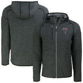 Atlanta Falcons Cutter & Buck Mainsail Hoodie Raglan Full-Zip Jacket - Heather Charcoal discount