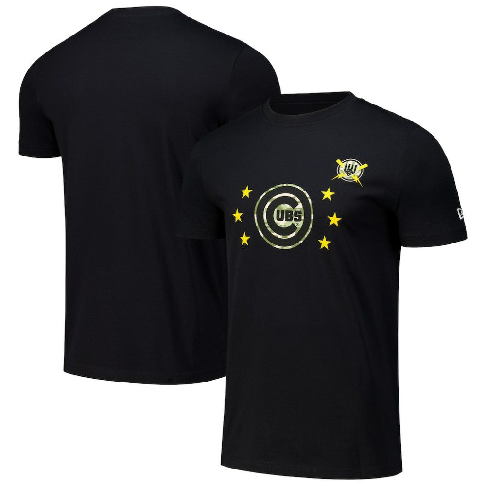 Chicago Cubs 2024 Armed Forces Day T-Shirt Black
