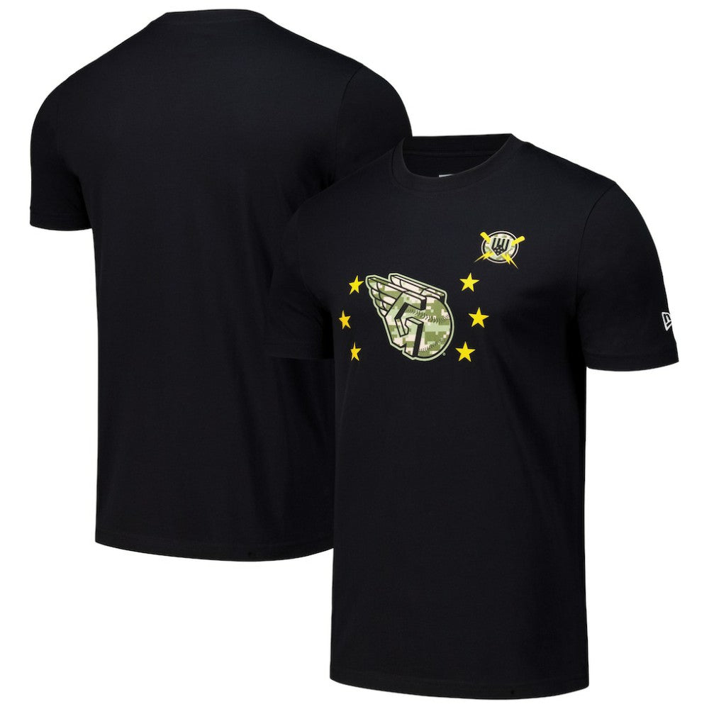 Cleveland Guardians 2024 Armed Forces Day T-Shirt Black