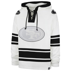 San Francisco 49ers '47 After Image Superior Lacer with Hood - White for sale