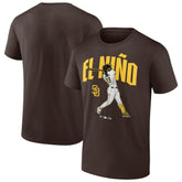 Fernando Tatis Jr. San Diego Padres Player Swing T-Shirt Brown