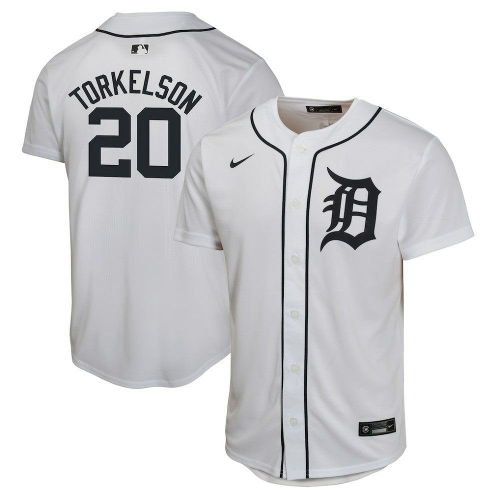 Spencer Torkelson Detroit Tigers Youth Home Game Player Jersey White