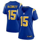Ladd McConkey Los Angeles Chargers Women's Alternate Game Jersey - Royal discount