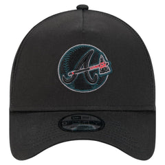 Atlanta Braves Tonal Pop 9FORTY A-Frame Adjustable Hat Black