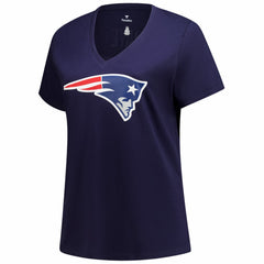 Drake Maye New England Patriots Women's Plus Size Name & Number V-Neck T-Shirt - Navy discount