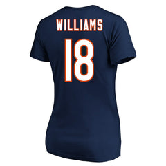 Caleb Williams Chicago Bears Women's Plus Size Fair Catch Name & Number Scoop Neck T-Shirt - Navy for sale