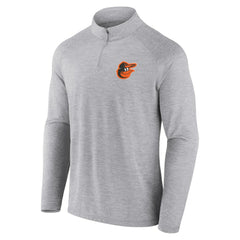 Baltimore Orioles Head-to-Head Raglan Quarter-Zip Jacket Gray